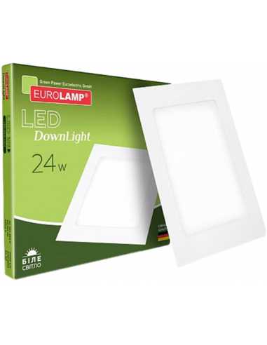 Светильник светодиодный DownLight 24W встроенный квадрат DLS-A-24