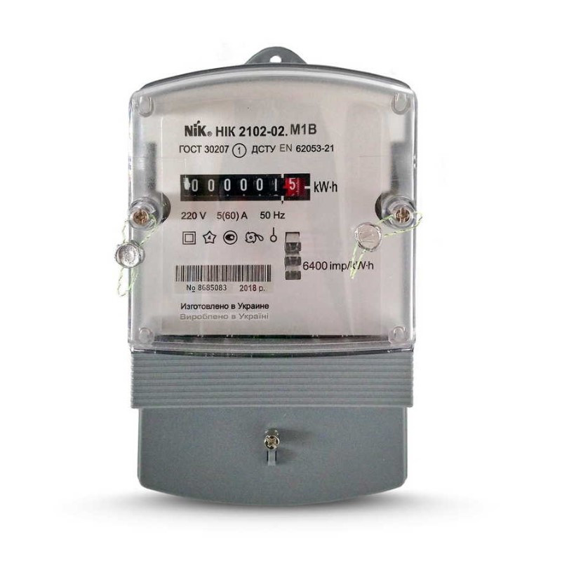 Счетчик однофазный HIK 2102-02 220B 5(60)A M1