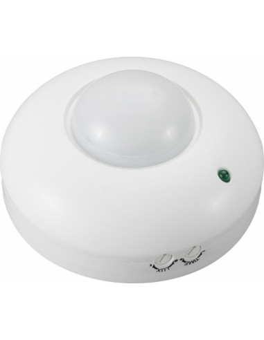 s061001 Датчик движения инфракрасный потолочный e.sensor.pir.07.white(белый), 360°, IP20