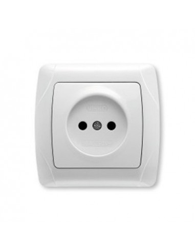 Розетка без заземления белая глянцевая IP20 VIKO Carmen 90561007