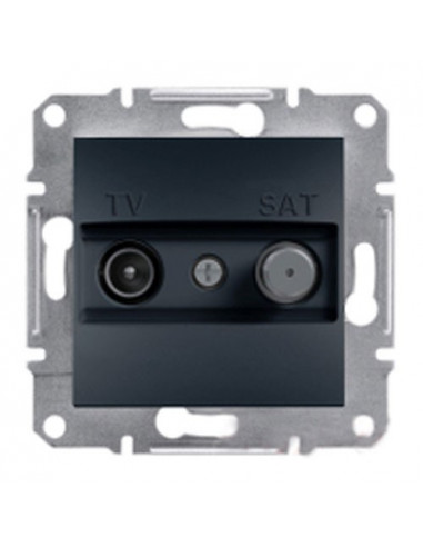 Розетка Schneider Asfora TV-SAT концевая антрацит EPH3400171
