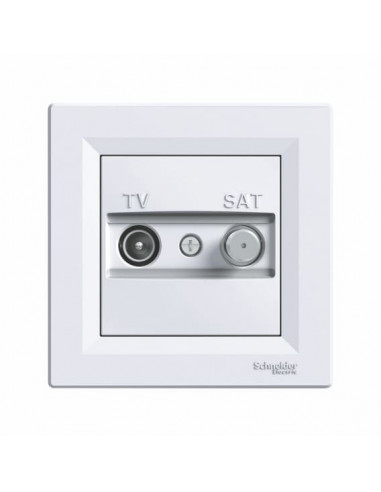 Розетка Schneider Asfora TV-SAT концевая белая EPH3400421