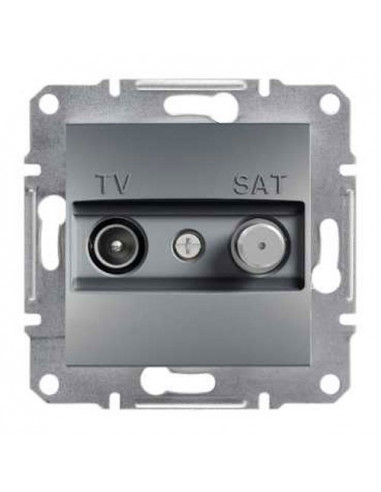 Розетка TV-SAT оконечная сталь Schneider Asfora EPH3400462