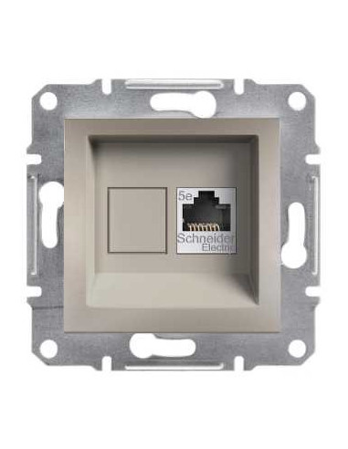 Розетка Schneider Asfora двойная TF 4-конт концевая бронза EPH4300169