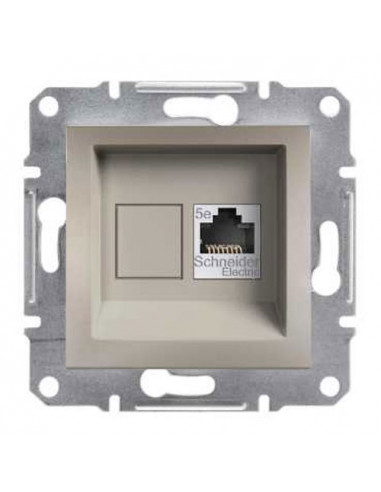 Розетка компьютерная бронза Schneider Asfora EPH4300169