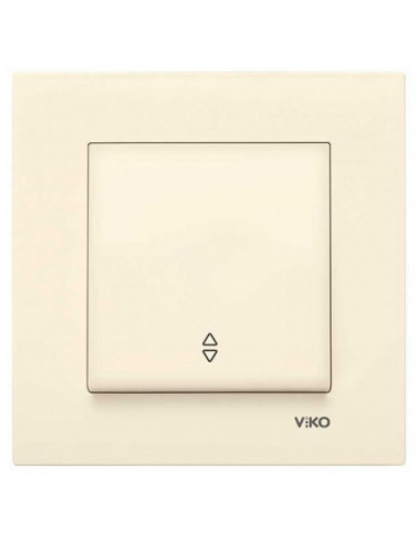 90960104 вимикач 1кл. прохідний крем VI-KO KARRE