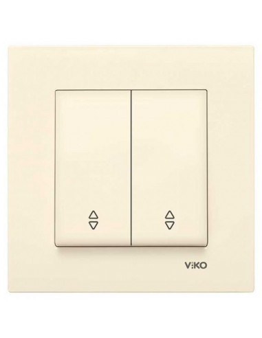 90960117 вимикач 2кл. прохідний крем VI-KO KARRE