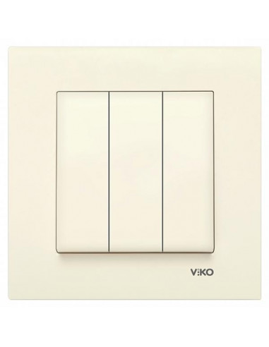 90960168 вимикач 3кл. крем VI-KO KARRE