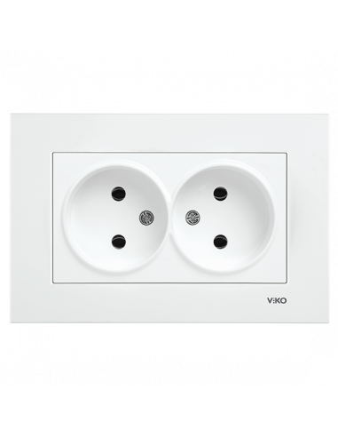 Розетка 2-а без заземления ViKO Karre 90960055