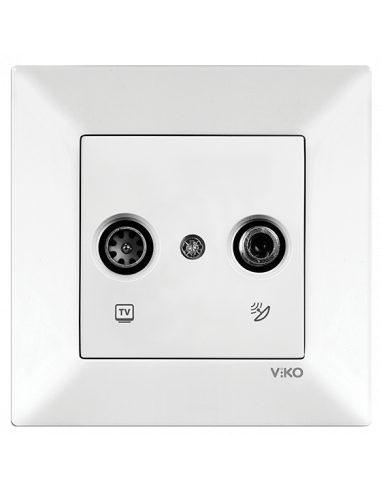 Розетка TV+sat концевая белая ViKO KARRE 90960085