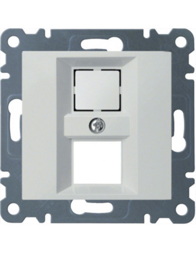 Панель двойная для RJ12/RJ45 Lumina, белая