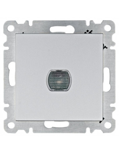 Светорегулятор нажимной Lumina, серебряный, 60-300Вт