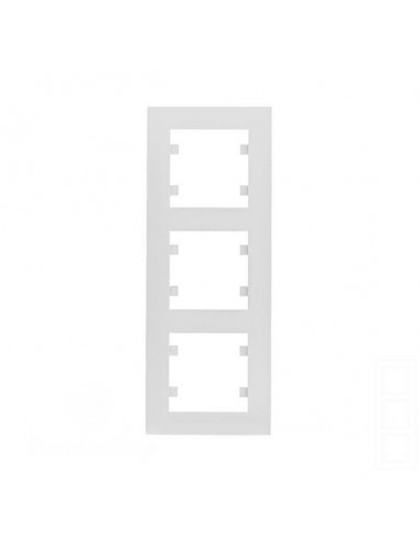 Рамка 3X вертикальная, Lumina-Intens, белая