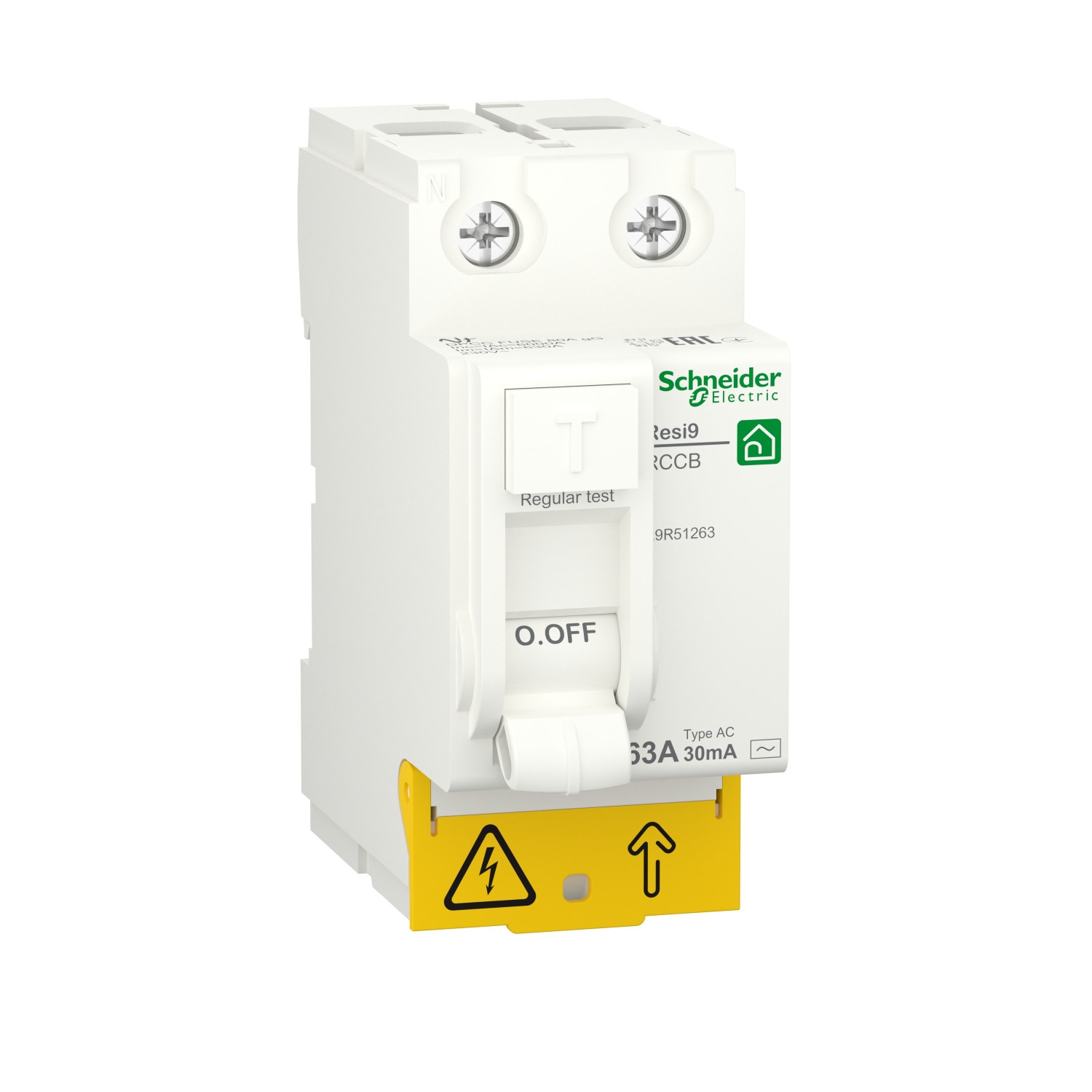 ДИФ РЕЛЕ RESI9 2P 63A 30mA АС