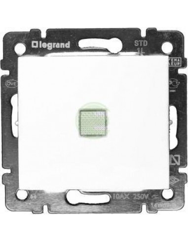 Выключатель с подсветкой Legrand Valena Белый