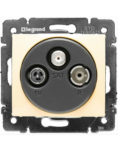 Розетка TV-FM-SAT конечная 10dB Legrand Valena Слоновая Кость