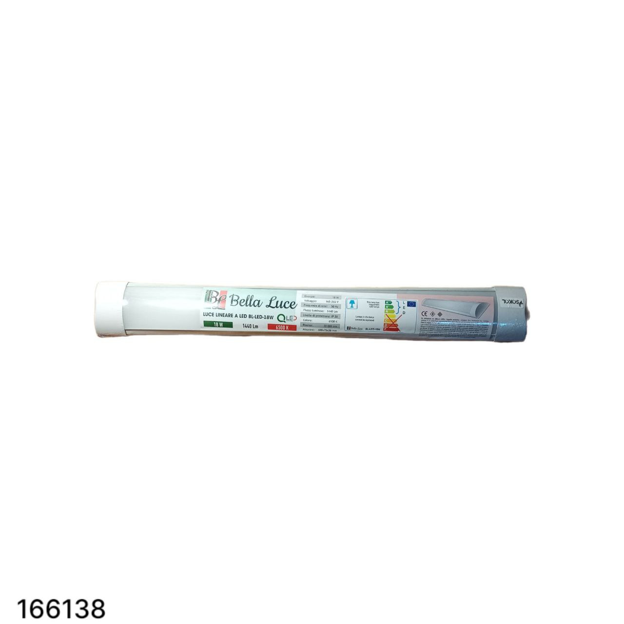 Светодиодный светильник линейный 18W 220В 1440Lm 600mm 6500K IP20, BELLA LUCE, SOKOL