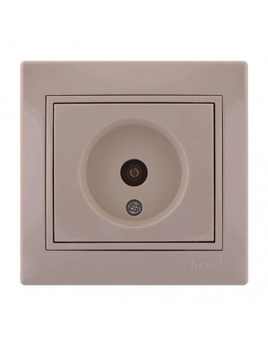 Розетка телевизионная проходная Lezard MIRA 701-0303-129 цвет кремовый