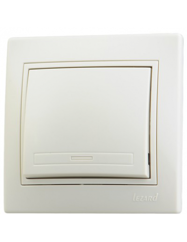 Выключатель Lezard MIRA 701-0303-100 цвет кремовый