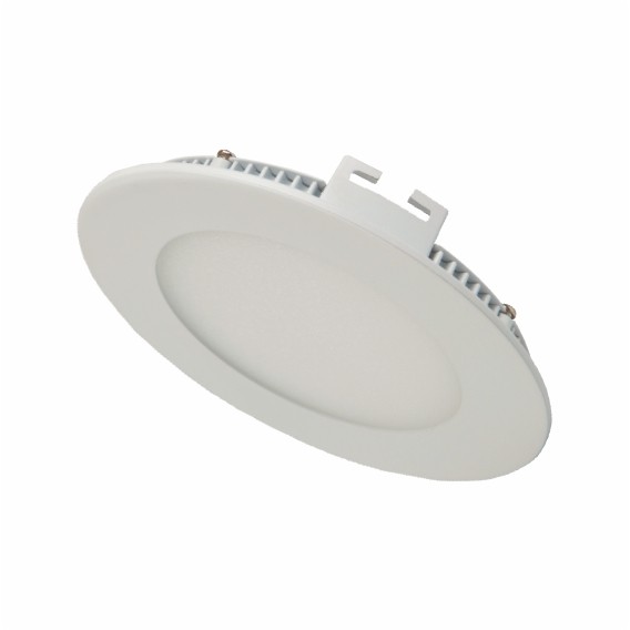 Светодиодный врезной светильник круглый, 12W 165-265V, 4100K, алюминиевый корпус, IP20, TM "SOKOL"