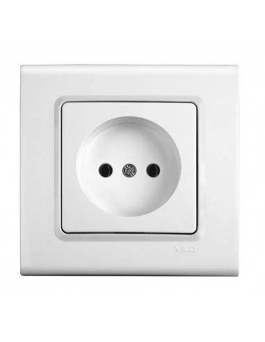 Розетка без заземления IP20 белая VIKO 90400007