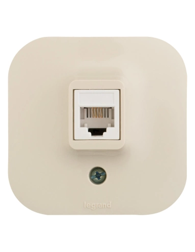 Розетка телефонная RJ11 Legrand 782244 слоновая кость