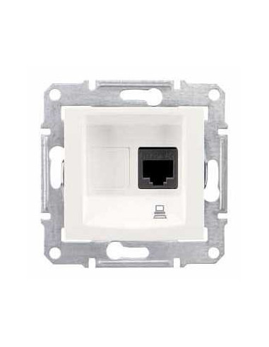 Розетка компьютерная RJ45 5e UTP слон Schneider Sedna SDN4300123