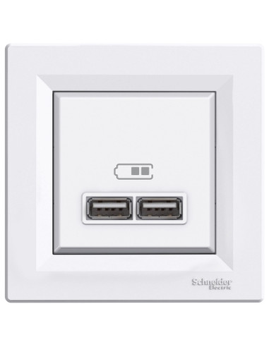 EPH2700221 USB РОЗЕТКА 2,1A БЕЛАЯ ASFORA