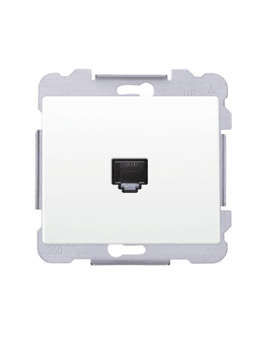 Розетка PC 2-на SIEMENS LINE RJ45 Cat.5e, карбон