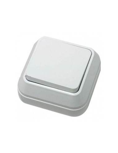 36064001 Вимикач 1кл. IP55 Плюс, білий MAKEL