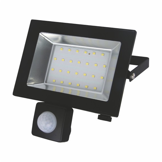 Прожектор LED-SLТ-30W 220В 2700lm 6500K SOKOL с датчиком движения (30)