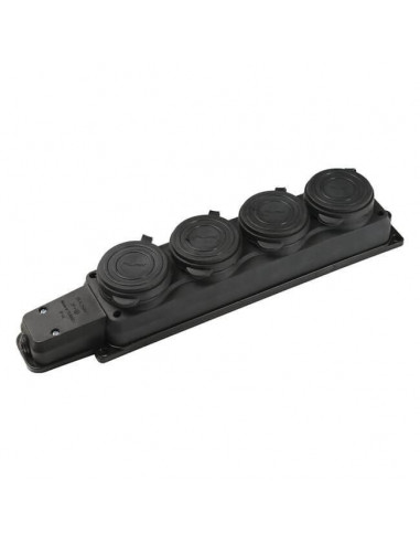 Розетка 4 гн монофазная 1*16A каучук Baysal