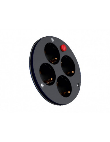 Розетка 4-гнезда для катушек 1/16А 220V BAK-5001-0000