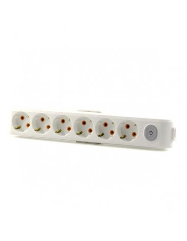 90118600 Колодка 6гн. з/з+вимик. VI-KO MULTI-LET