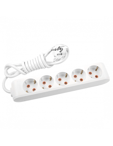 Удлинитель 2м пять гнезд с заземлением  Viko MULTI-LET 90114502
