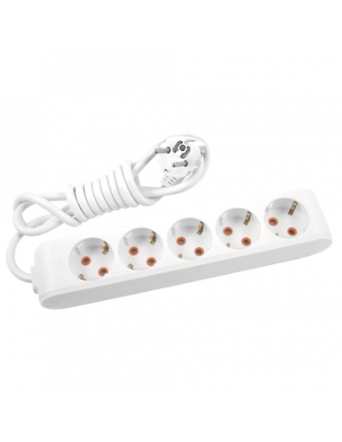 Удлинитель 3м пять гнезд с заземлением  Viko MULTI-LET 90114503