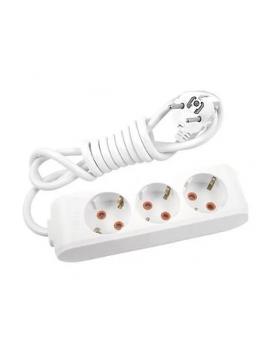 Удлинитель 3 гнезда с заземлением 2м VIKO 90114302 Multi-Let