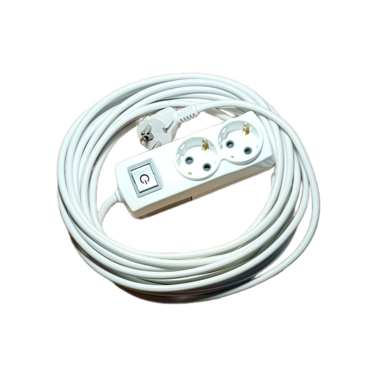 Удлинитель 2 гн с/с + выключатель ПВС 3х1 10м, SOKOL