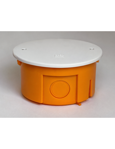 Коробка установча PORTELECTRO PB101(75,6x75,6x40,6), НЕГОРЮЧА, з кришкою