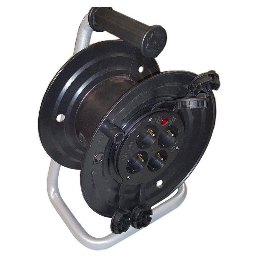 BM9-3103-0000 Катушка переносная, 50м (3x1,5 ПВС) с розетками 1*16А-4шт, IP44