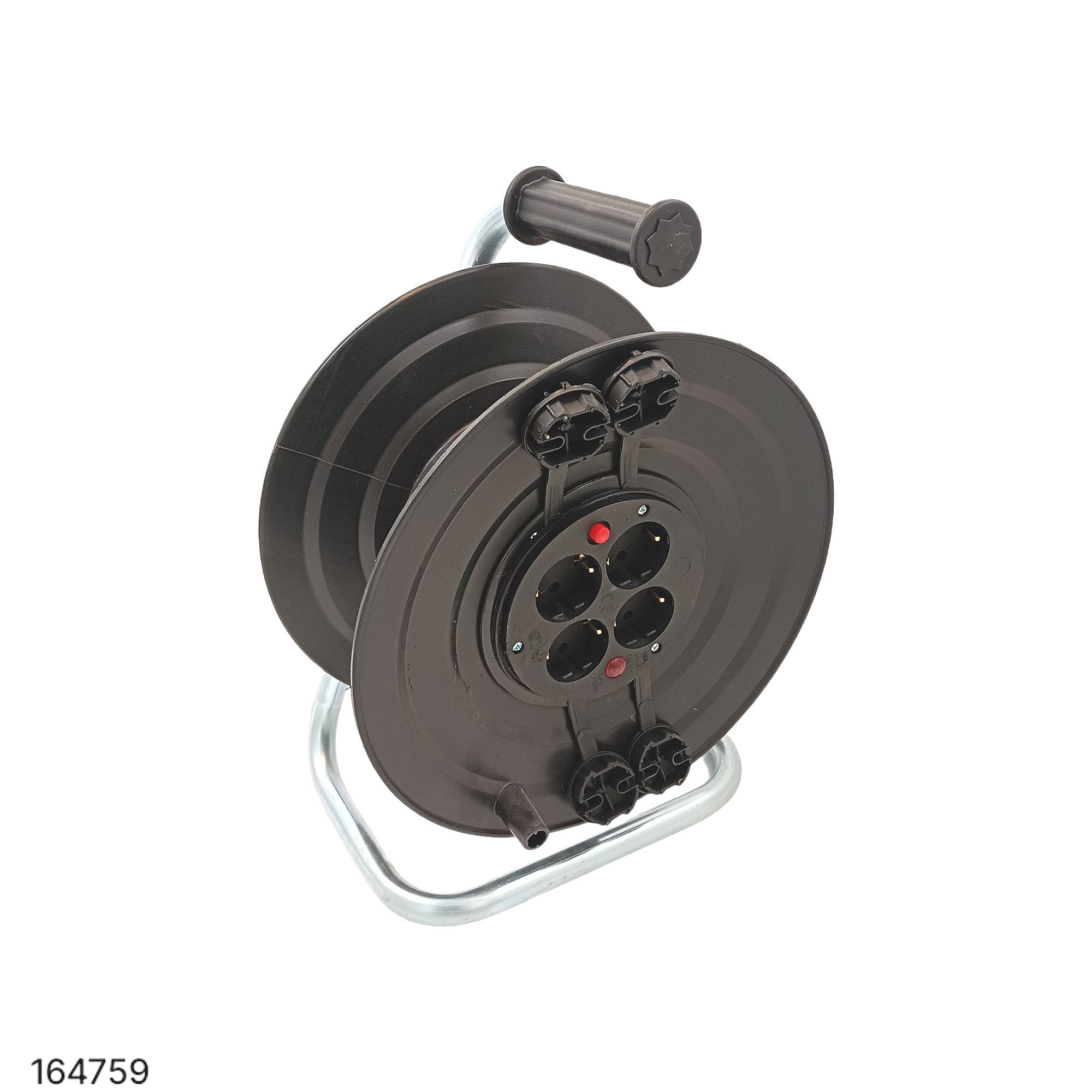 BM9-3104-0000 Катушка переносная, 50м (3х1,5 ПВС) с розетками с предохранителем 1*16А-4шт, IP44