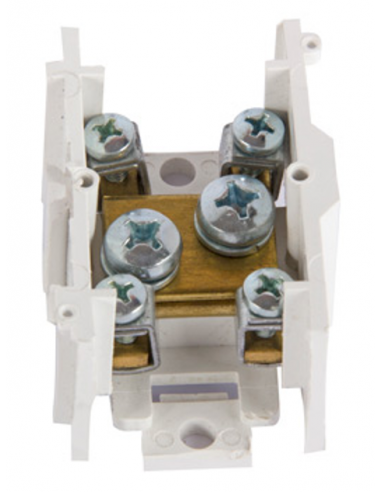 Клеммная колодка проходная e.tc.main.brass.35, 1х35 мм.кв./4х6 мм.кв..,латунный контакт