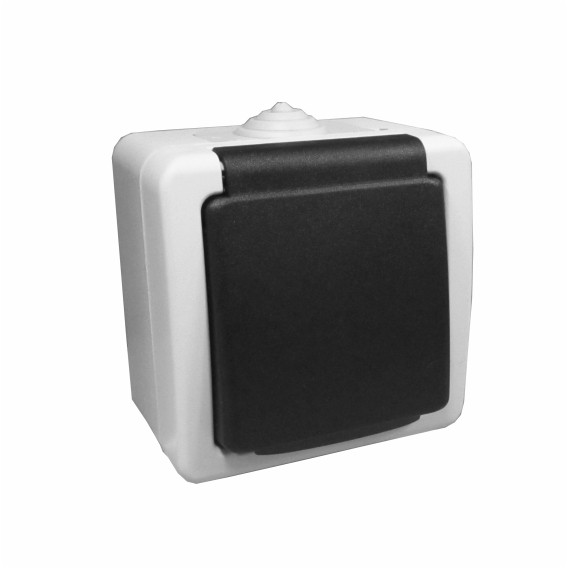 Розетка с/з влагозащитная IP 54