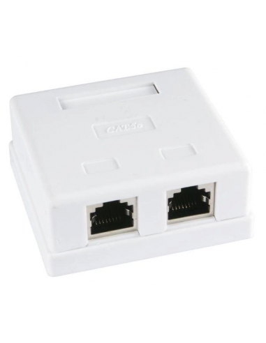 Розетка компьютерная двойная 2хRJ 45 CAT 5 E CAMILYA крем