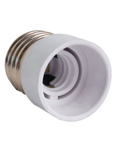 Переходник e.lamp adapter.Е27/Е14.white, с патрона Е27 на Е14, пластиковий