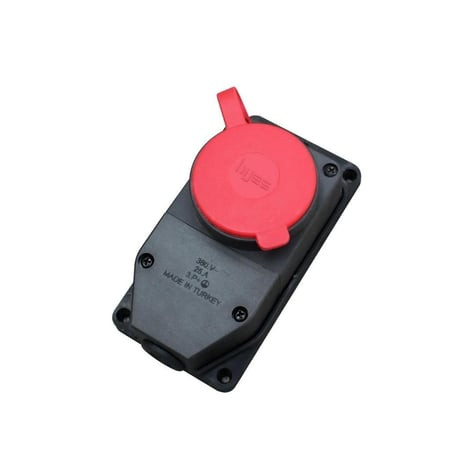 BY10-305 3*25 А Розетка настенная BYES (каучук) IP55 (14)
