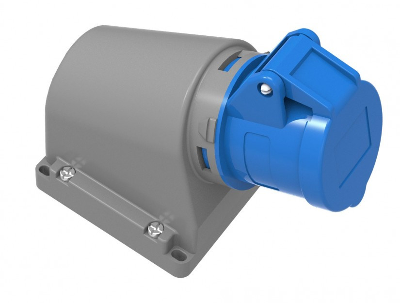 BC1-1403-2535 220V 3*16A Настенная розетка 90° (полиамид) IP44 (3)