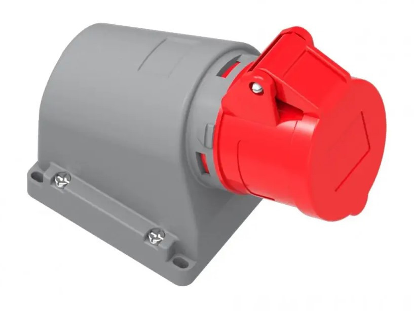 BC1-1504-2535 380V 4*16A Настенная розетка 90° (полиамид) IP44 (3)