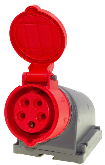 BC1-1505-2535 380V 3P+E+N 16A Настенная розетка 90° (полиамид) IP44 (3)