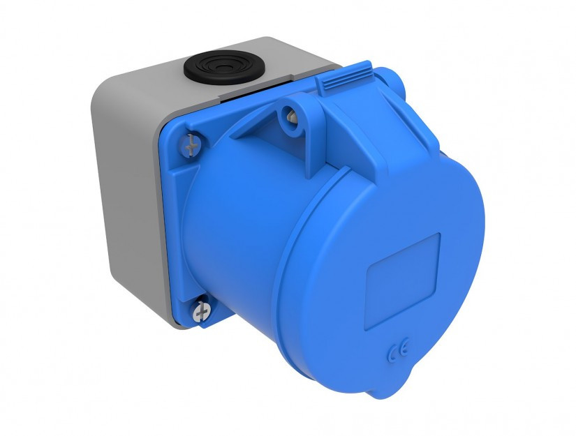 BC1-3403-2510 220V 3*32A Розетка настенная (полиамид) IP44 (6)